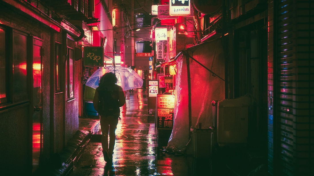 LUT適用前の夜景カット